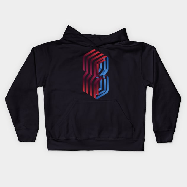 Jersey 8 Kids Hoodie by MplusC